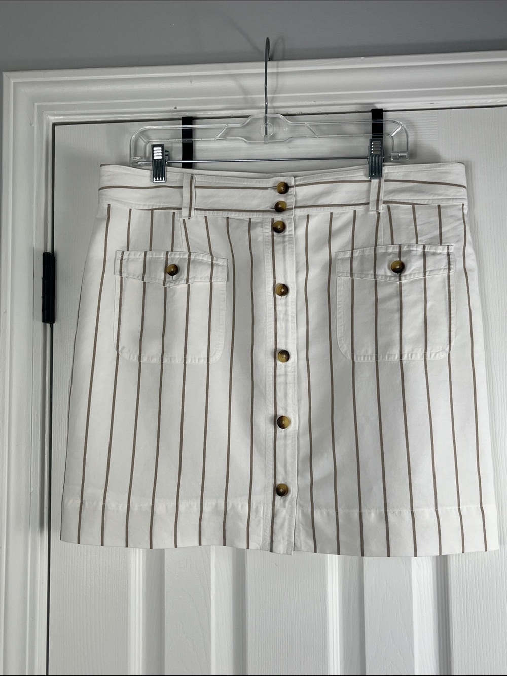 Vineyard Vines Cotton Cargo Pocket Striped Mini Skirt